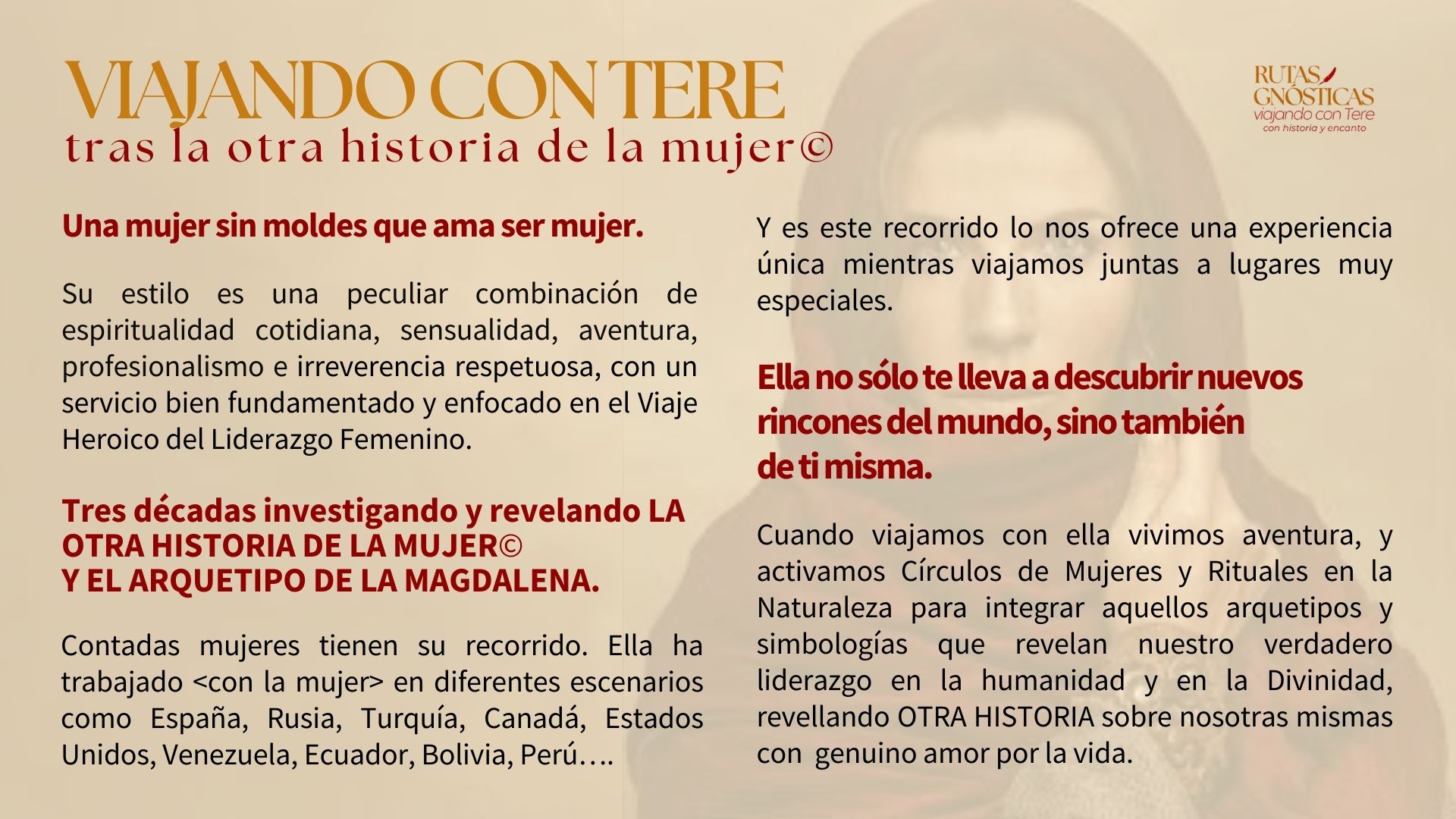 viajeheroicodelliderazgofemenino viajeheroico liderazgofemenino tereegaña teresaegaña mujerwow lecturasarquetipales rutasdelamagdalenta mariamagdalena lamagdala rutasgnosticas viajandocontere fridaayala